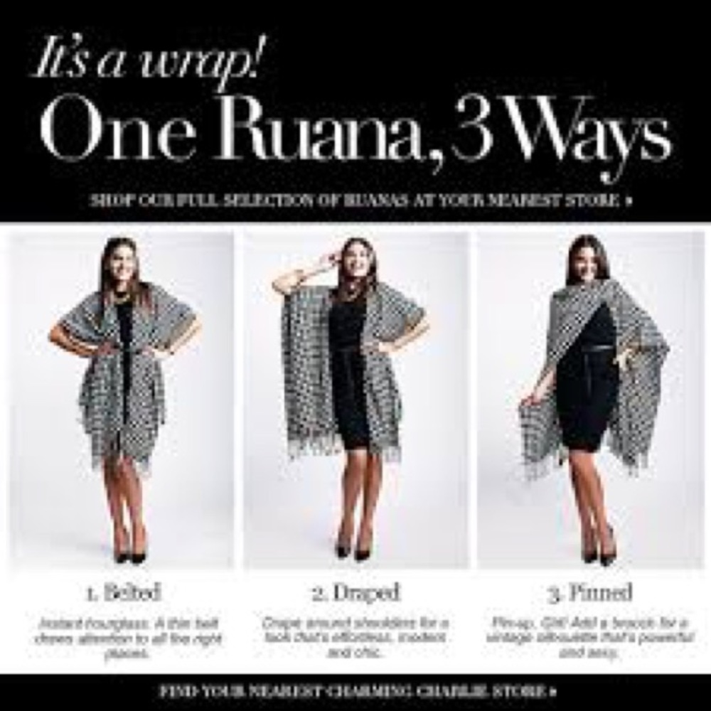 Classic fall/winter Ruana. Perfect layer. - Picture 7 of 8